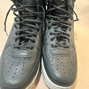 Nike Black Leather Sneakers